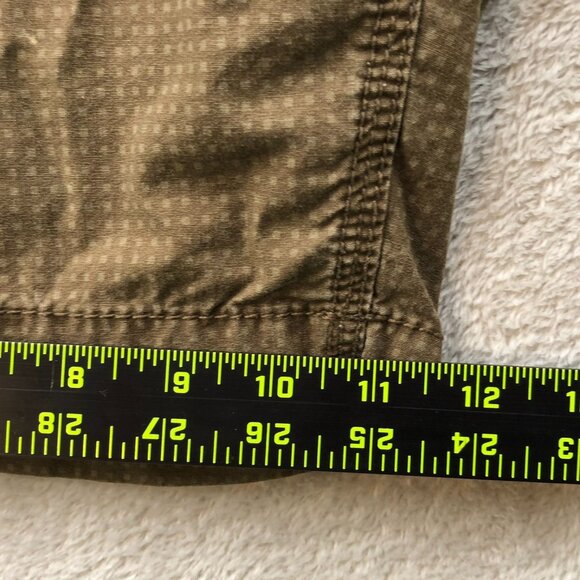 Old Navy Surplus Men Shorts Size 38 Chino Dotted Classic Casual Flat Front Brown - Picture 8 of 11